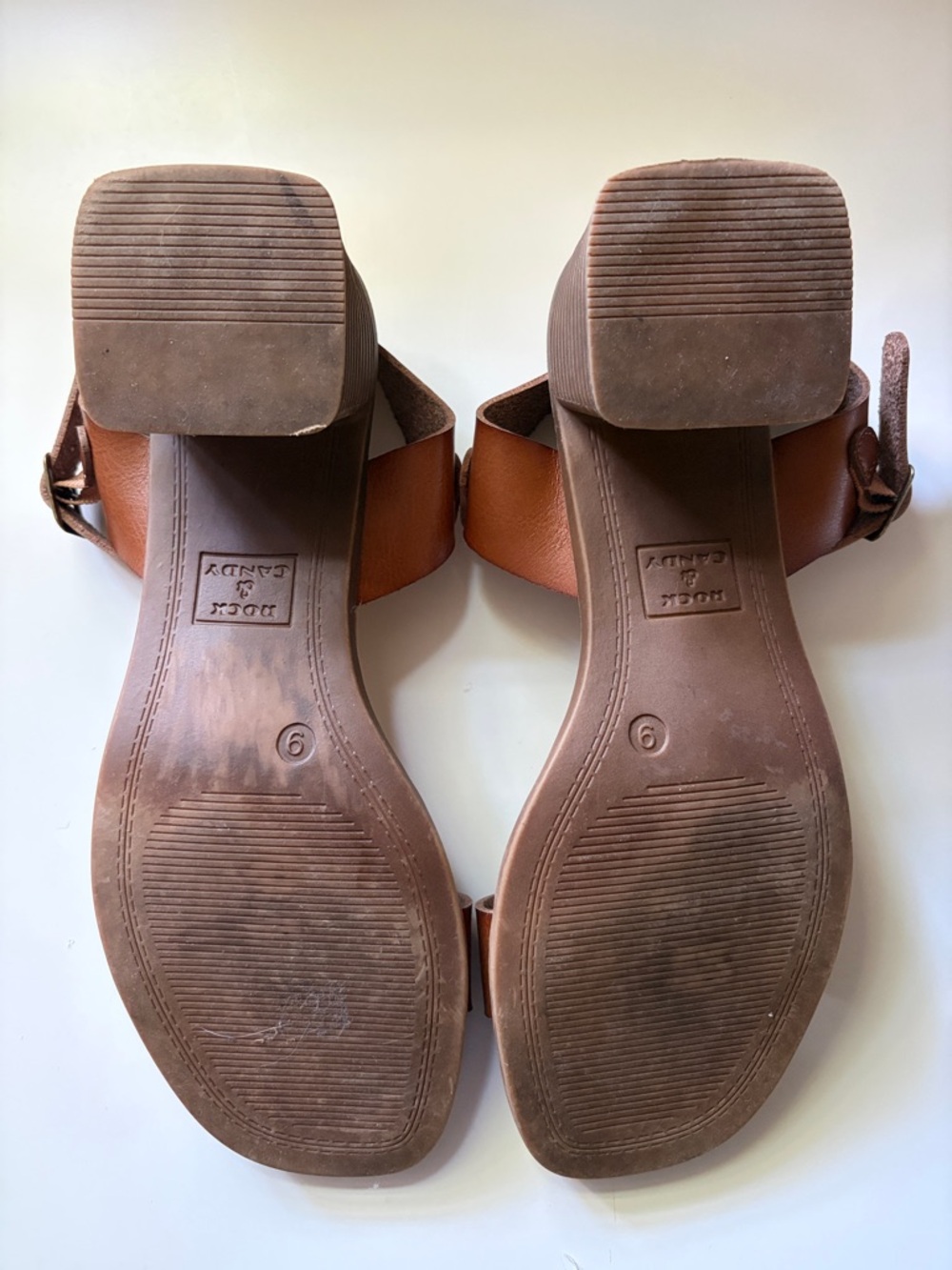 Brown Block Heel Strappy Sandals by Rock & Candy by ZiGi - Picture 7 of 8